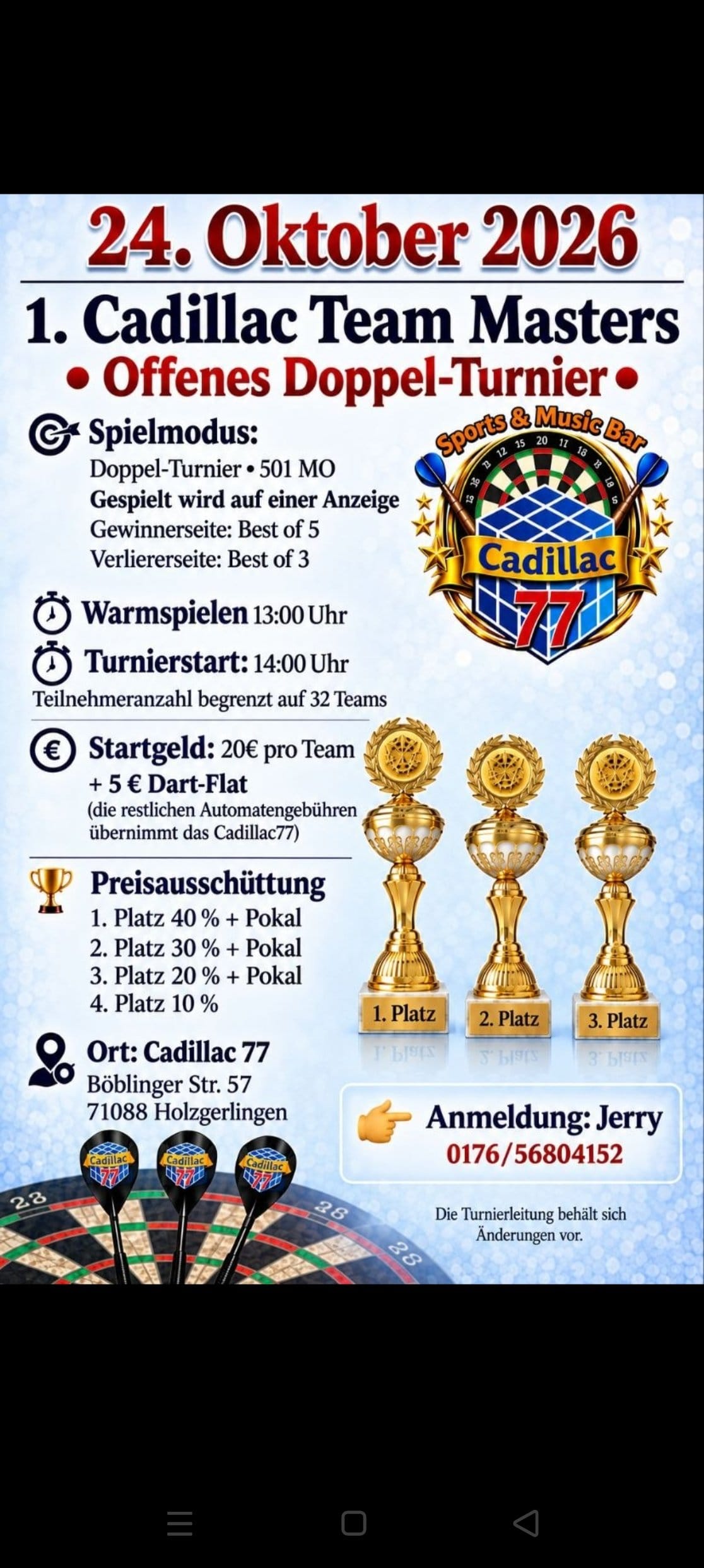 1.Cadillac Team Masters