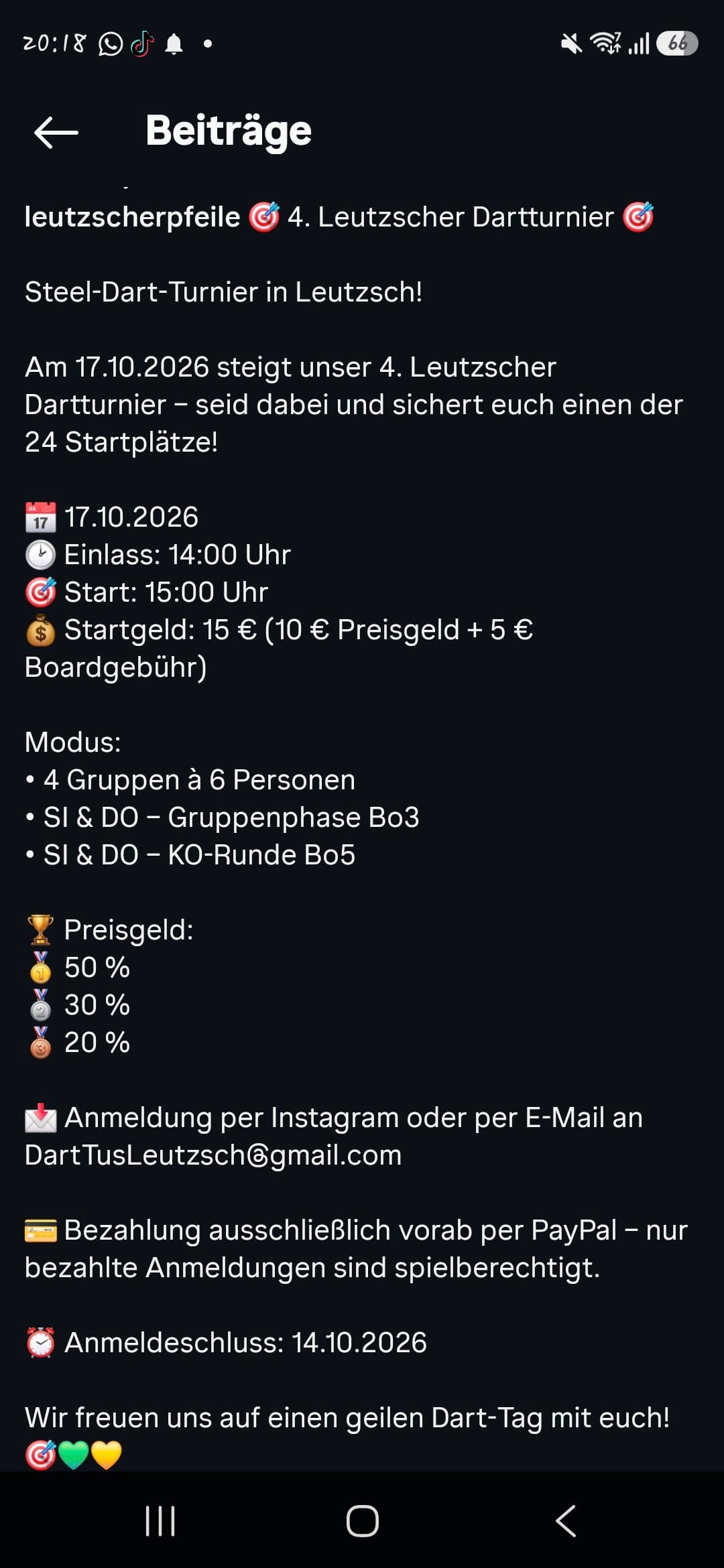 4. Leutzscher Dartturnier – Bild 3