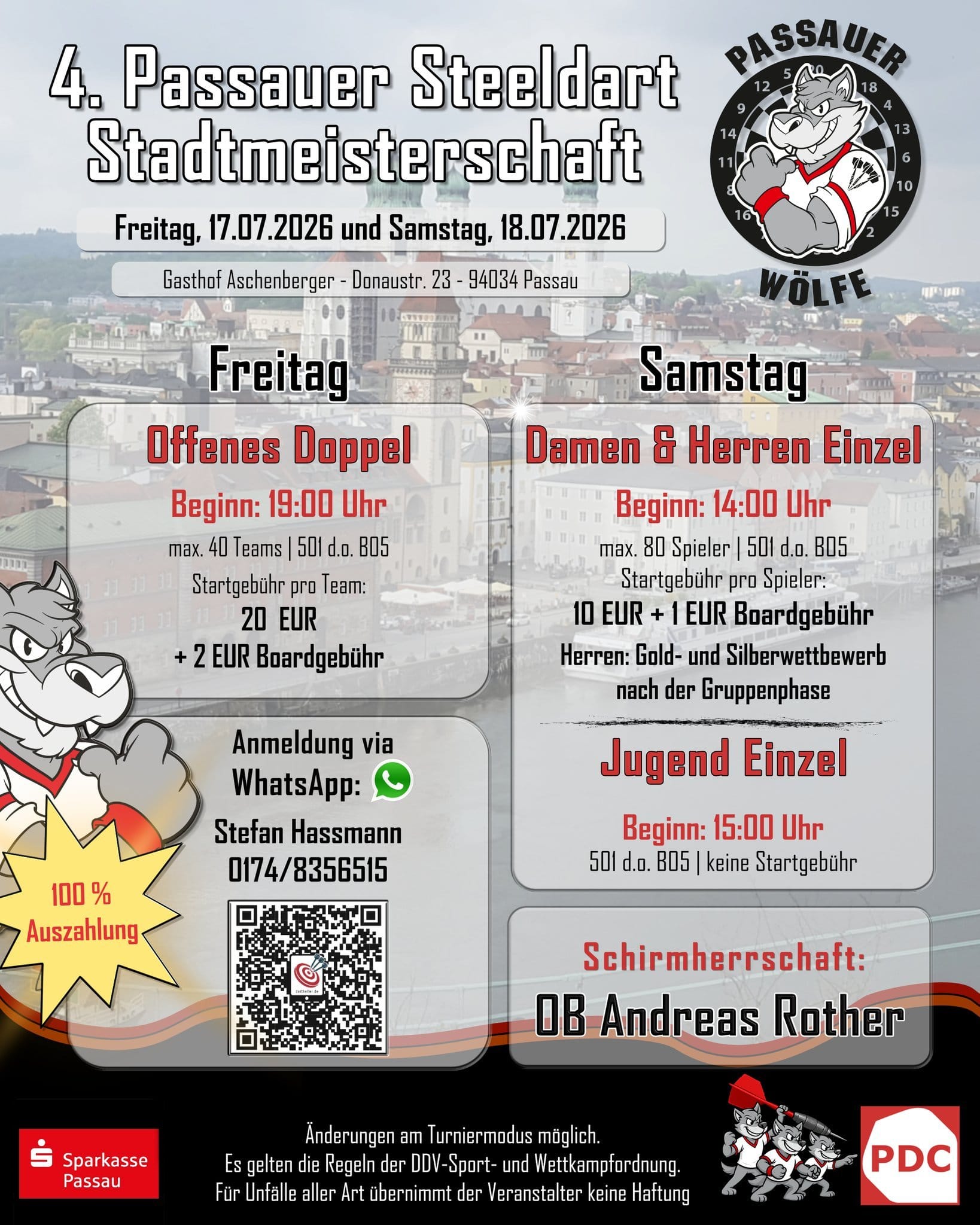4. Passauer Steeldart Meisterschaft
