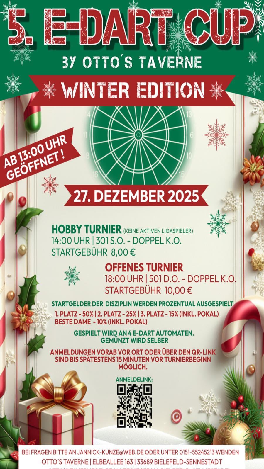 5. E-Dart Cup Ottos Taverne - Hobby Turnier