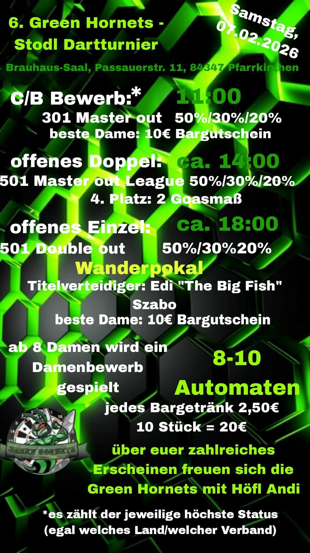 6. Green Hornets Stodl Turnier