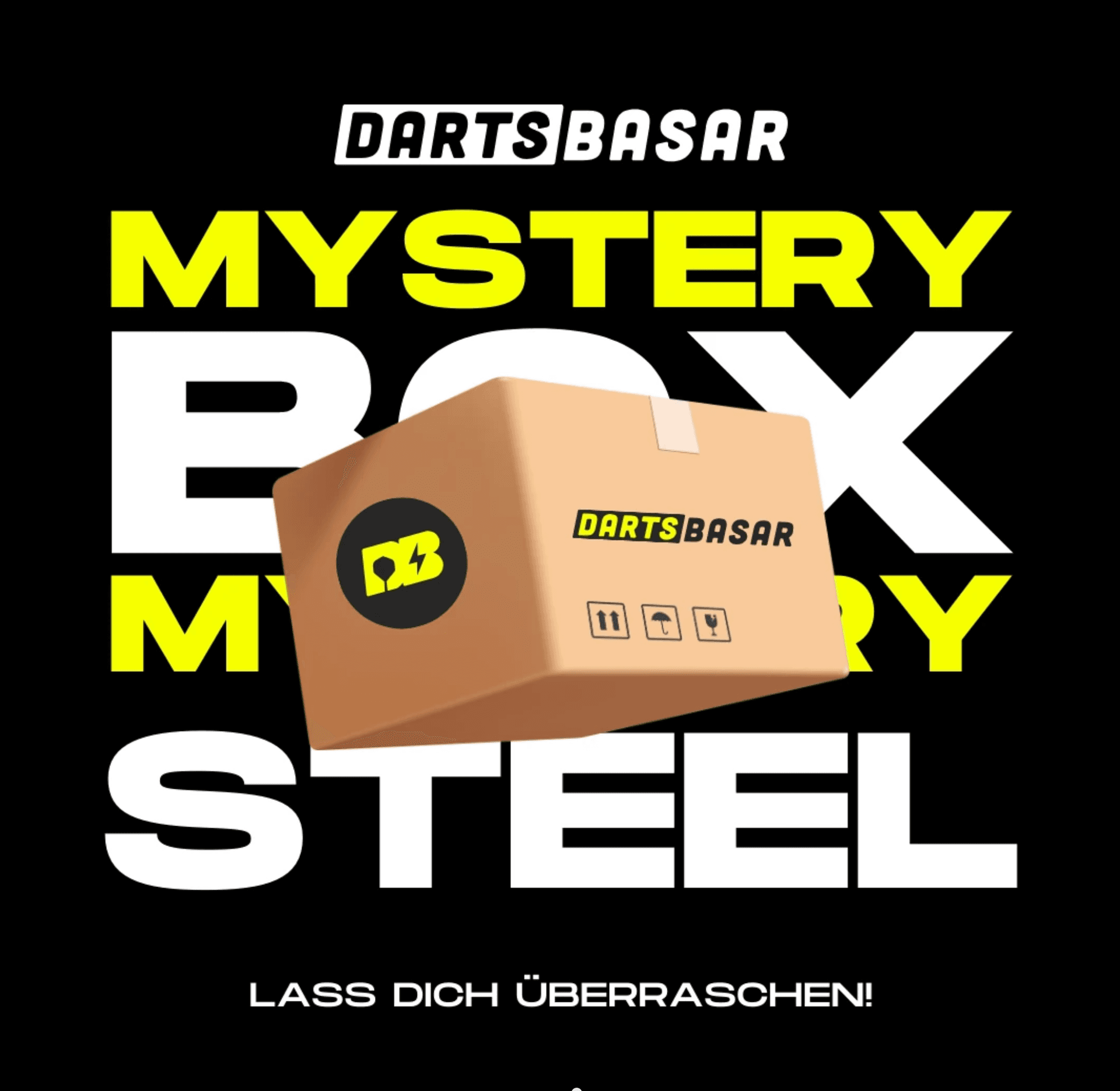 Preise: Darts Basar Mystery Box 100€