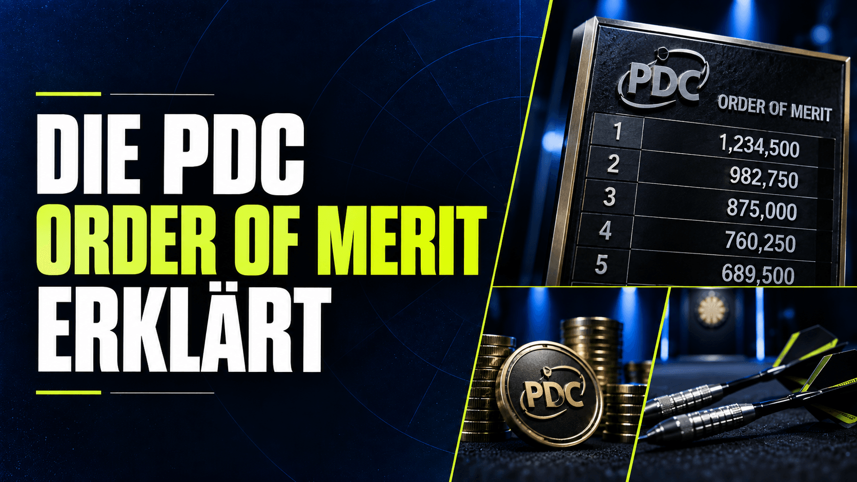 Die PDC Order of Merit erklärt