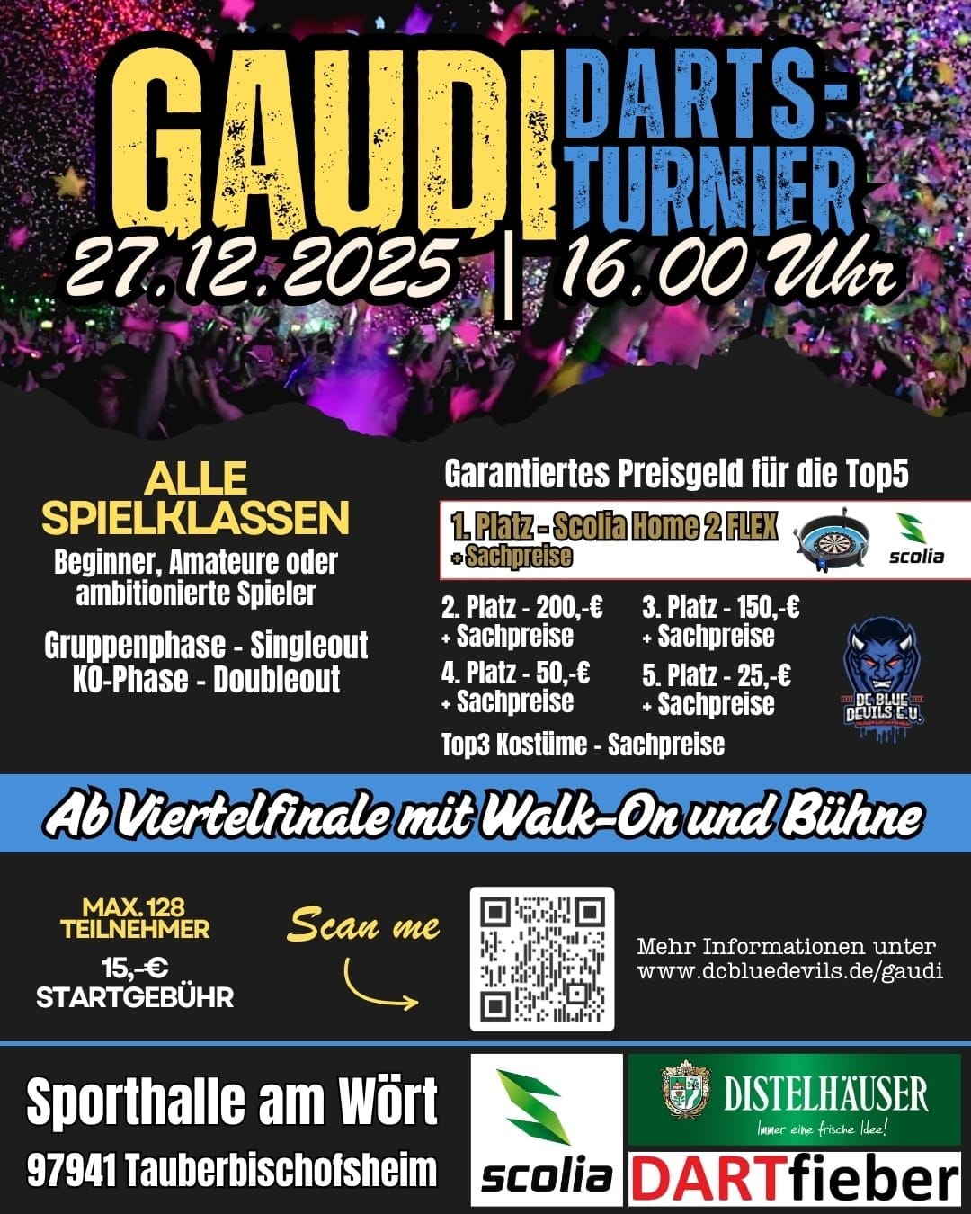 Gaudi Darts-Turnier Tauberbischofsheim – Bild 1