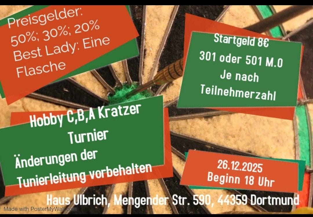 Hobby C,B,A Kratzer Turnier Haus Ulbrich