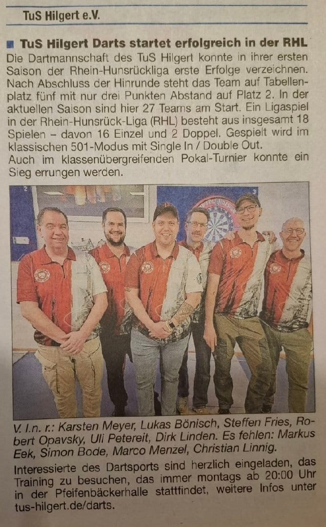 Kannenbäckerpfeile TUS Hilgert