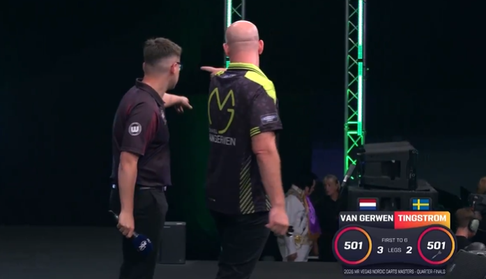 „Elvis has left the building“ – Van Gerwen lässt ‚Elvis Presley‘ bei den Nordic Darts Masters aus der Halle ve