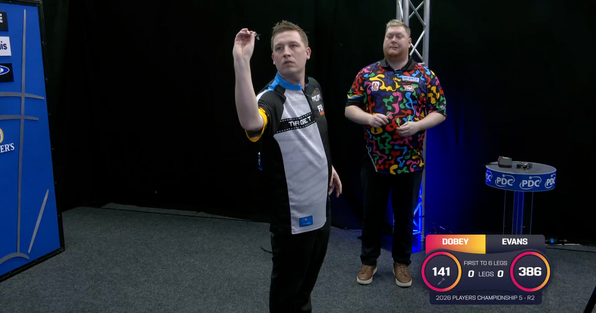 Video: Perfektion von Hollywood - Chris Dobey wirft einen 9-Darter bei Players Championship 5