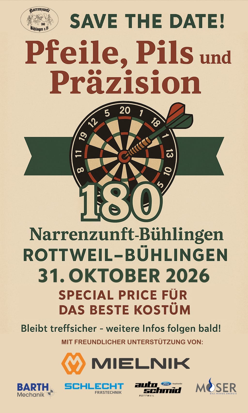 Pfeile, Pils und Präzision- Narrenzunft Bühlingen – Bild 1