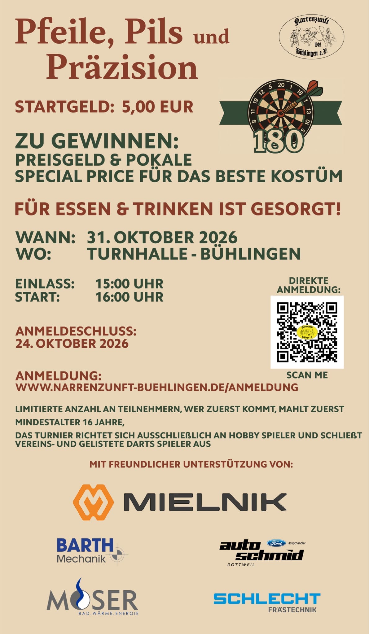 Pfeile, Pils und Präzision- Narrenzunft Bühlingen – Bild 2