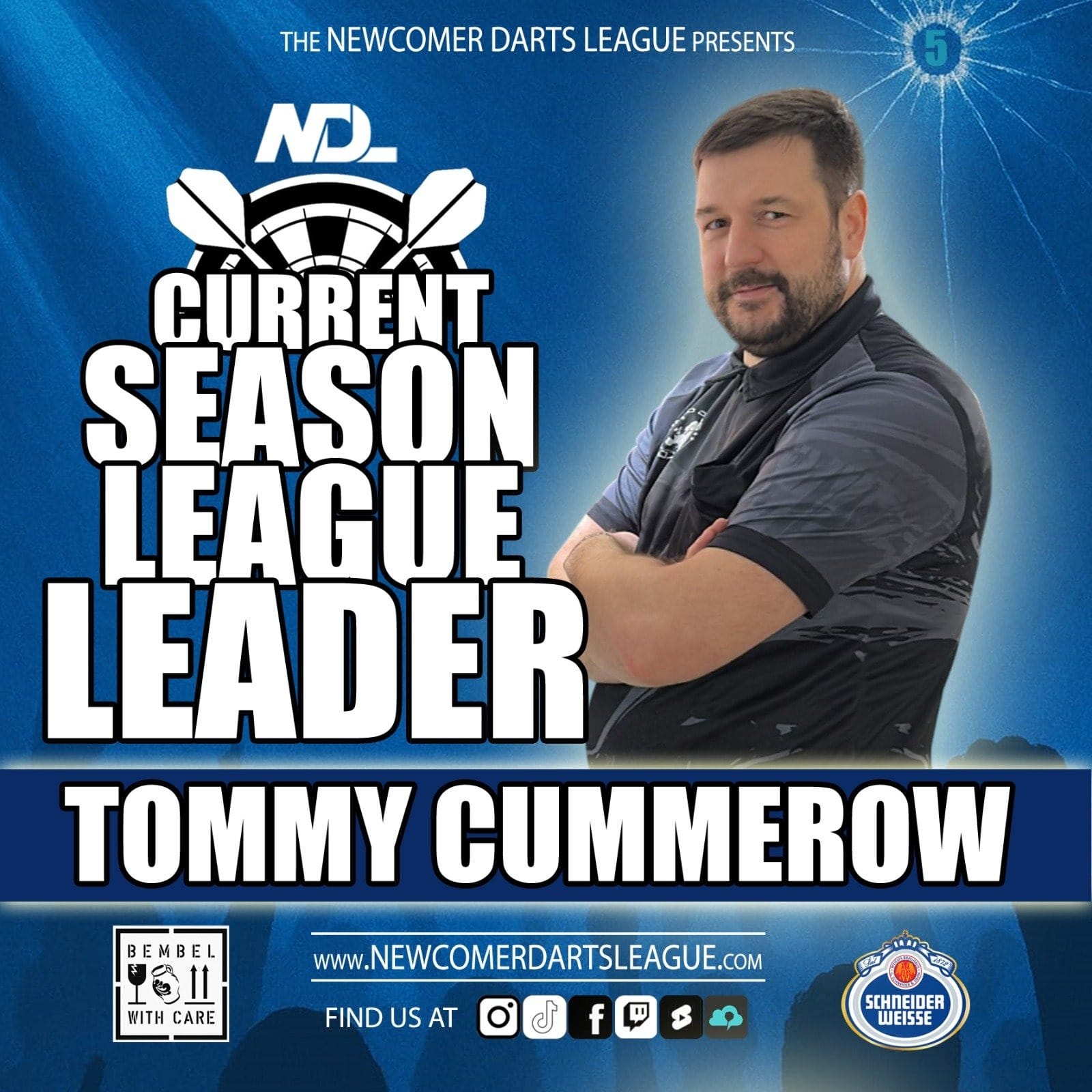 Newcomer Darts League: Die aktuelle Nummer 1 der Saison bei der Newcomer Darts Lea…