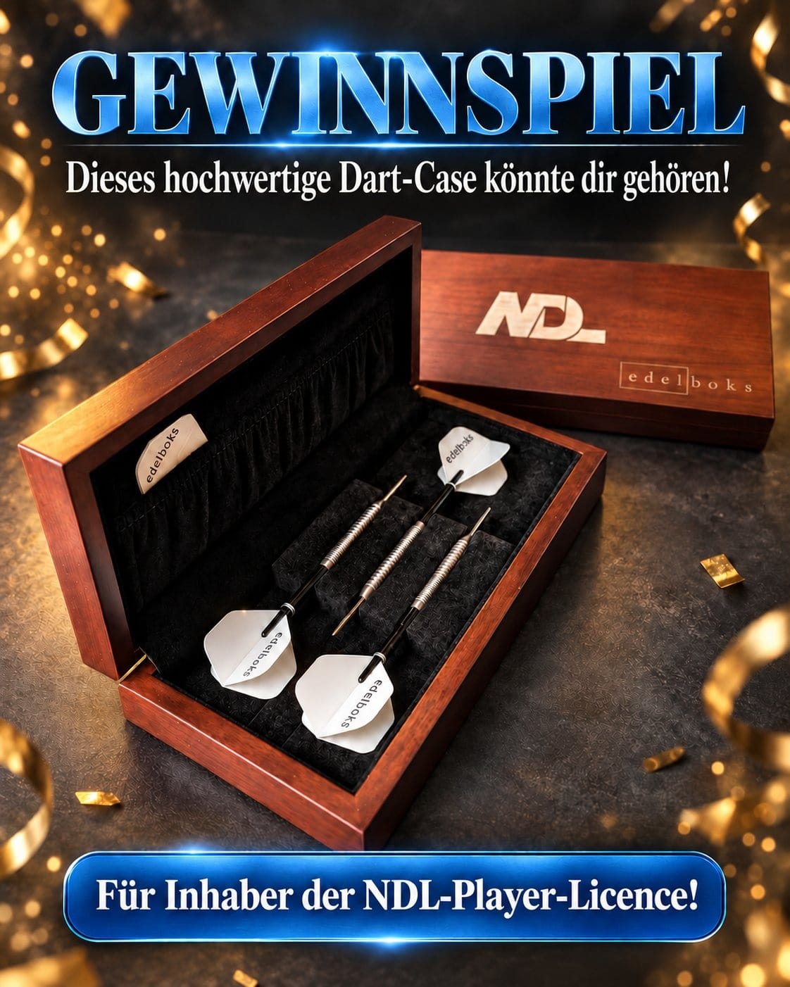 Newcomer Darts League: Gewinnspiel für alle Inhaber der NDL-Player-Licence: Wer bi…