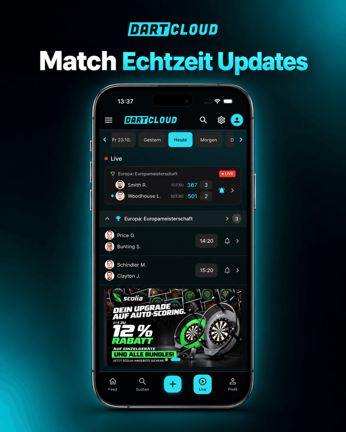 Marcel: 🔔 Neu: Match-Alarm für Profi-Spiele Kein Leg mehr verpasse… (Bild 2)