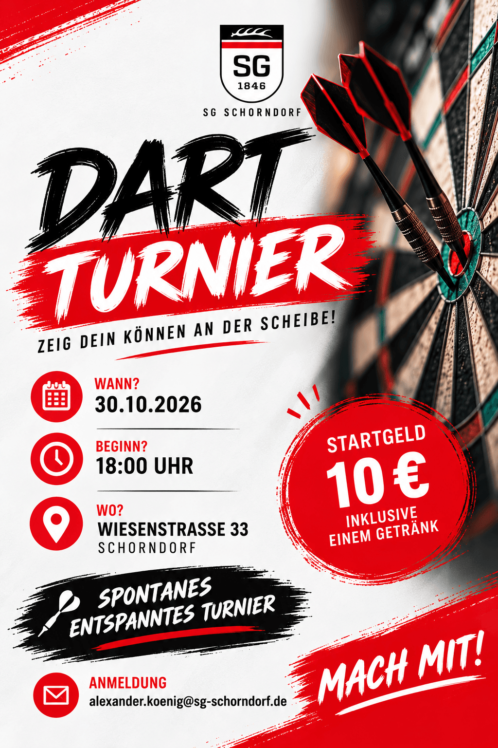 SG Darts Turnier 30.10