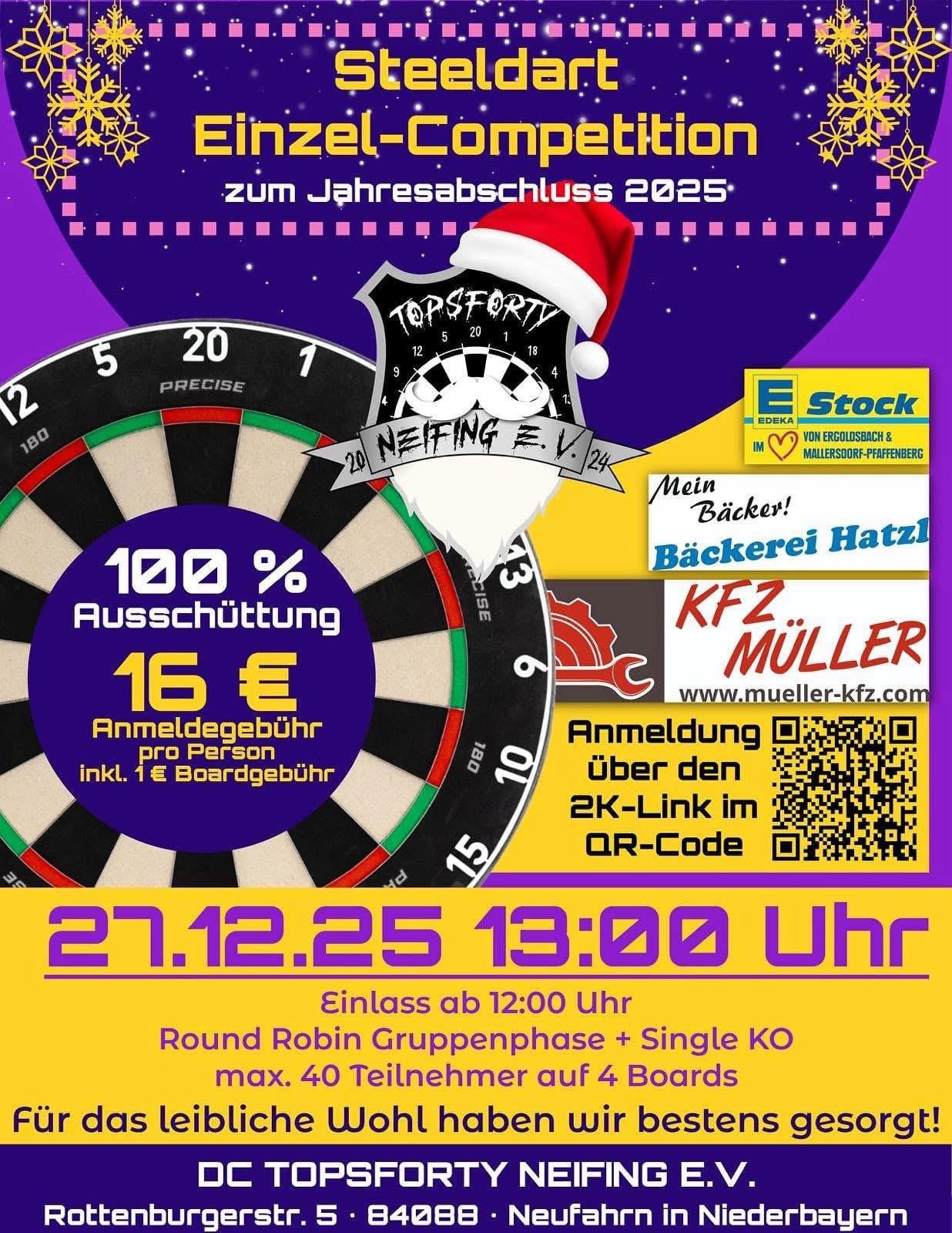 Steeldart Einzel-Competition DC Topsforty Neifing