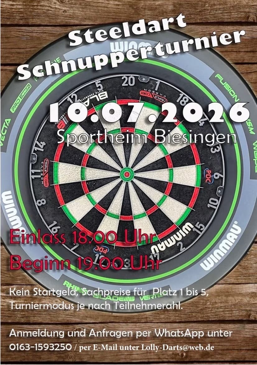 steeldart schnupperturnier