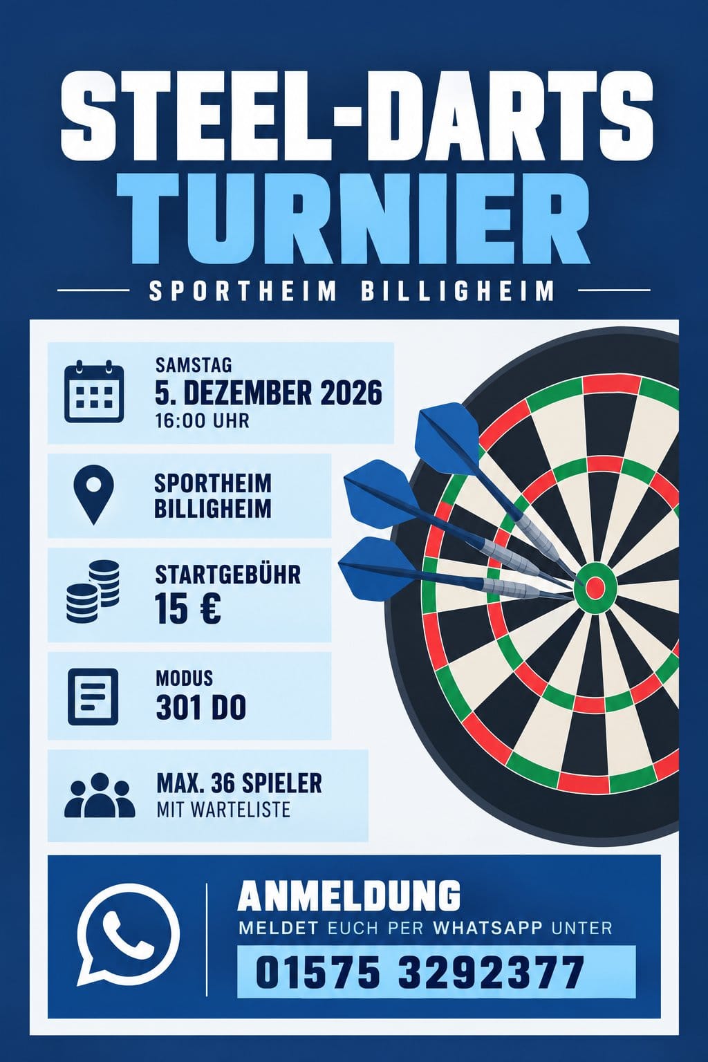 Steeldart-Turnier Billigheim – Bild 1