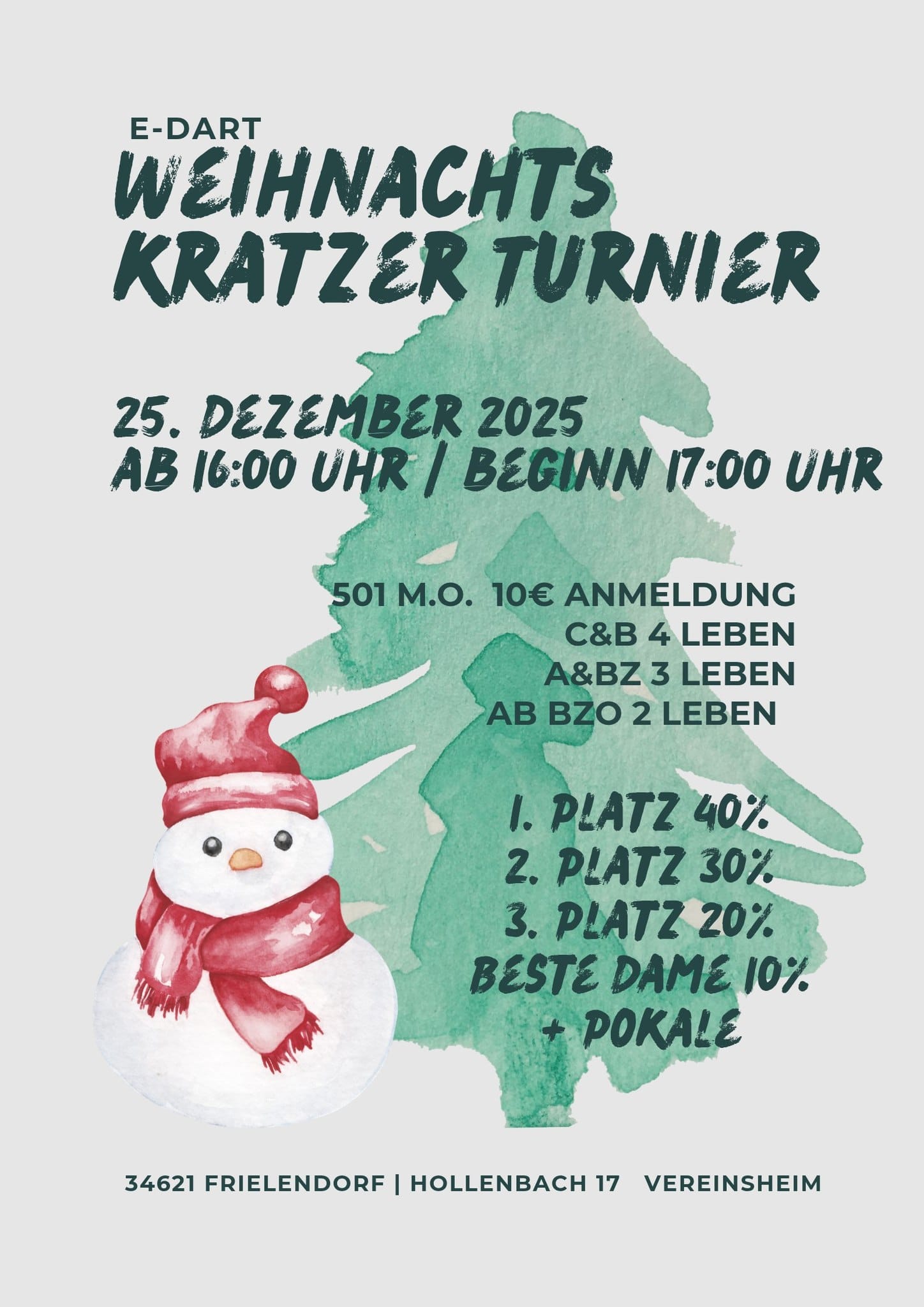 Weihnachts Kratzer Turnier Frielendorf – Bild 1