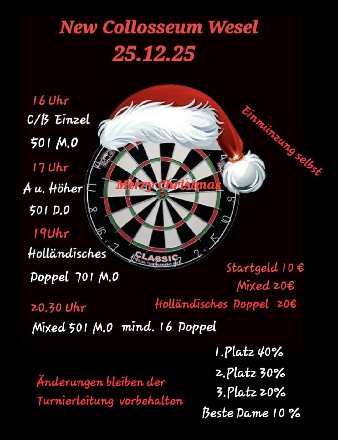 Weihnachtsturnier New Collosseum Wesel - Mixed